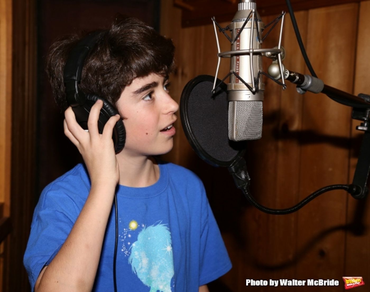 Photo Coverage: In the Recording Studio with the Cast of Broadway's FINDING NEVERLAND; Album Out Next Month!  Image