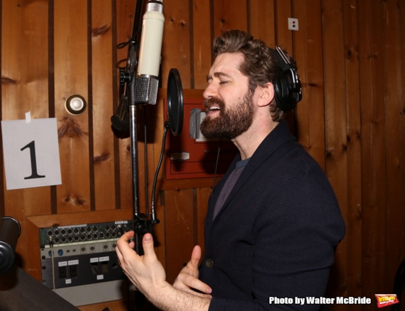 Photo Coverage: In the Recording Studio with the Cast of Broadway's FINDING NEVERLAND; Album Out Next Month!  Image