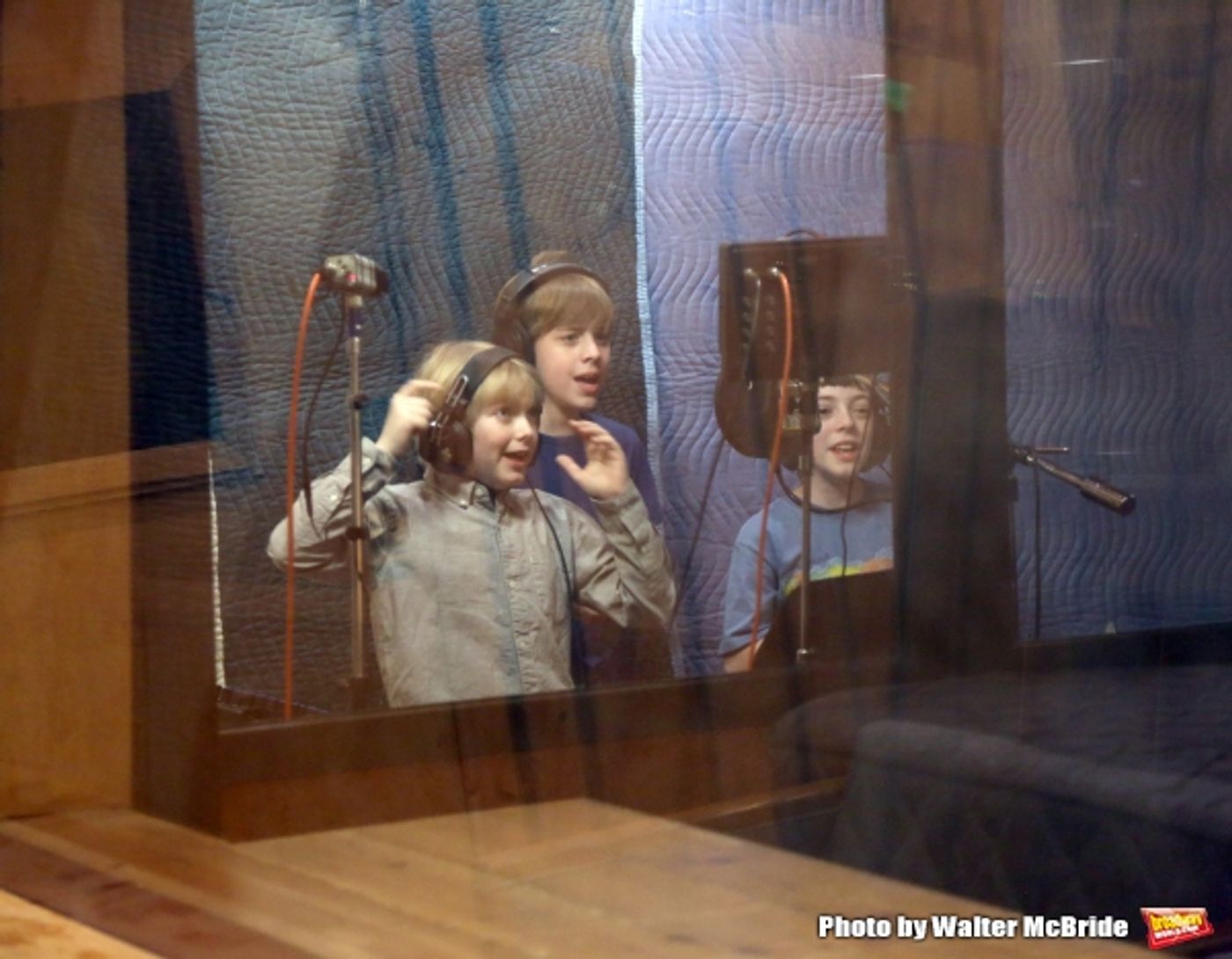 Photo Coverage: In the Recording Studio with the Cast of Broadway's FINDING NEVERLAND; Album Out Next Month!  Image