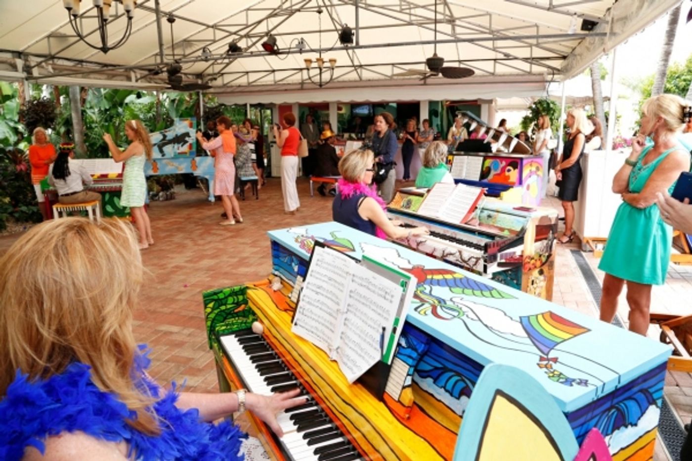 Photo Flash: Kretzer Piano Music Foundation Kicks Off GREAT GIVE 2015 with 9-Piano Serenade at The Colony  Image