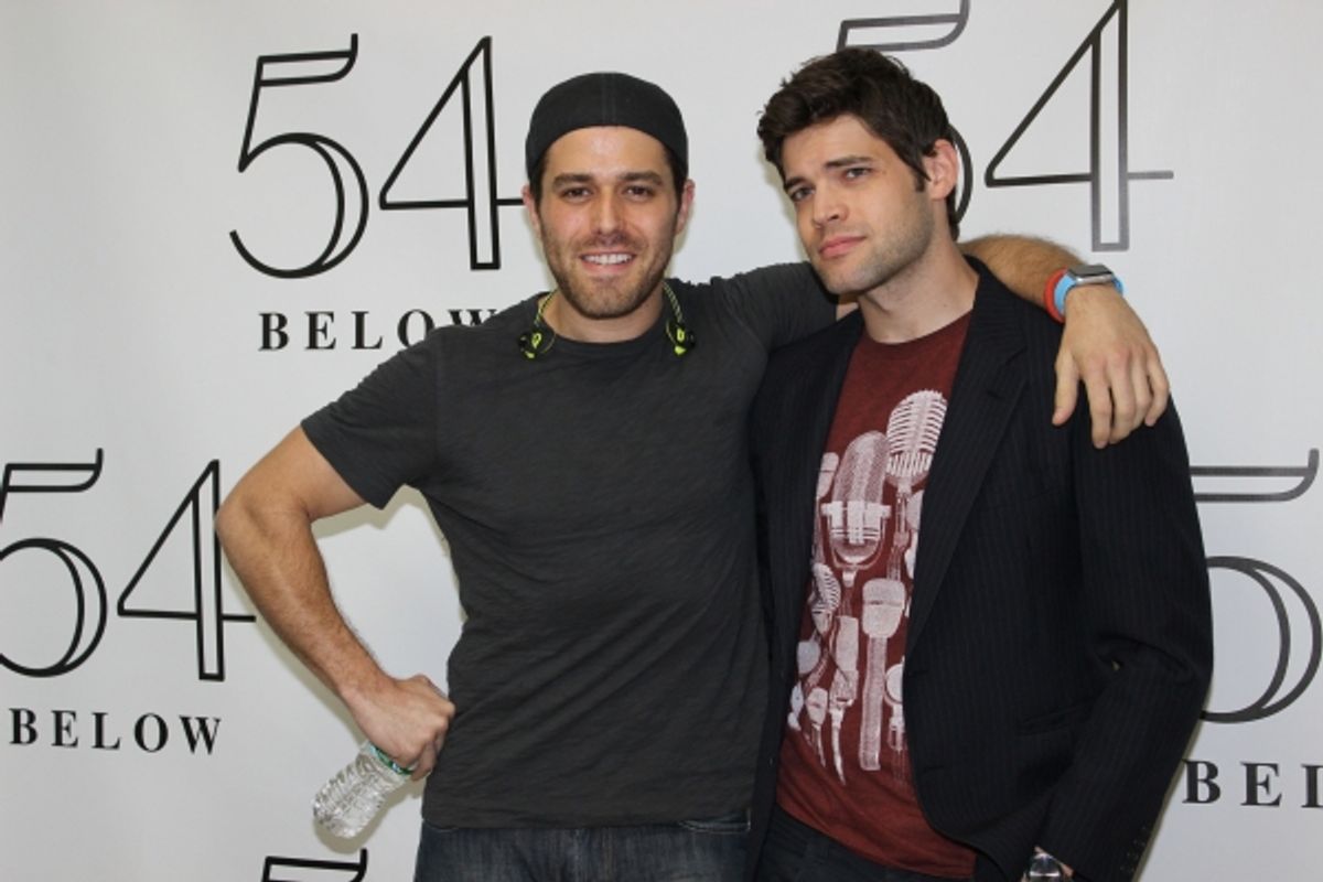 Josh Young and Jeremy Jordan at 