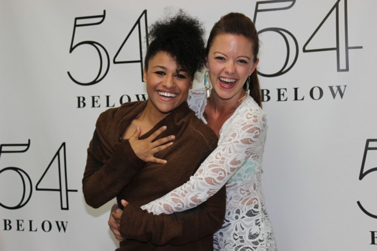 Ariana DeBose and Kate Rockwell at 