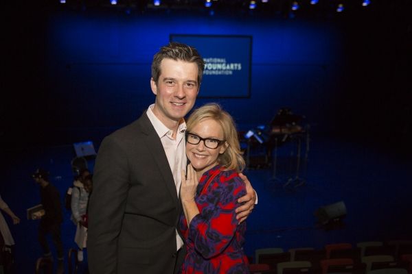 Christian Hebel and Rachael Harris Photo