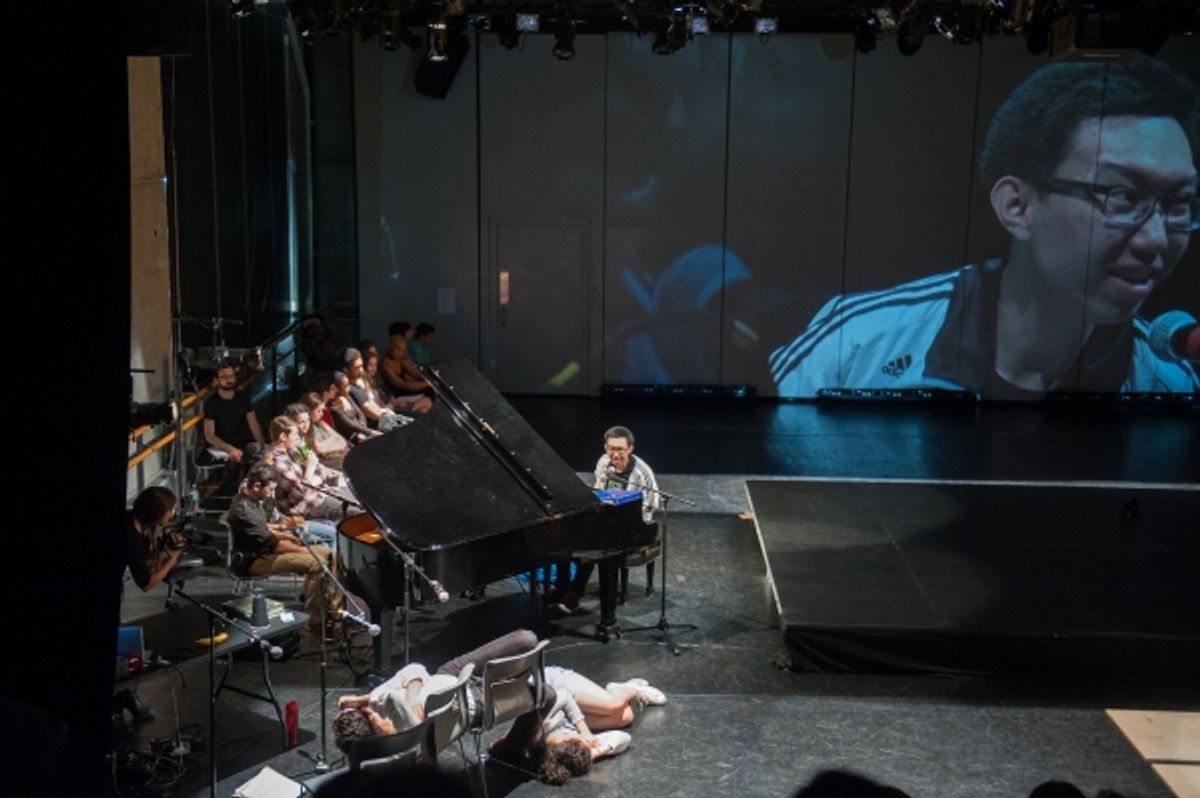 Young Arts Master classes and final performances with Jay Scheib master class participants at Baryshnikov Arts Center on May 2, 2015. Photo by Stephanie Berger. at 