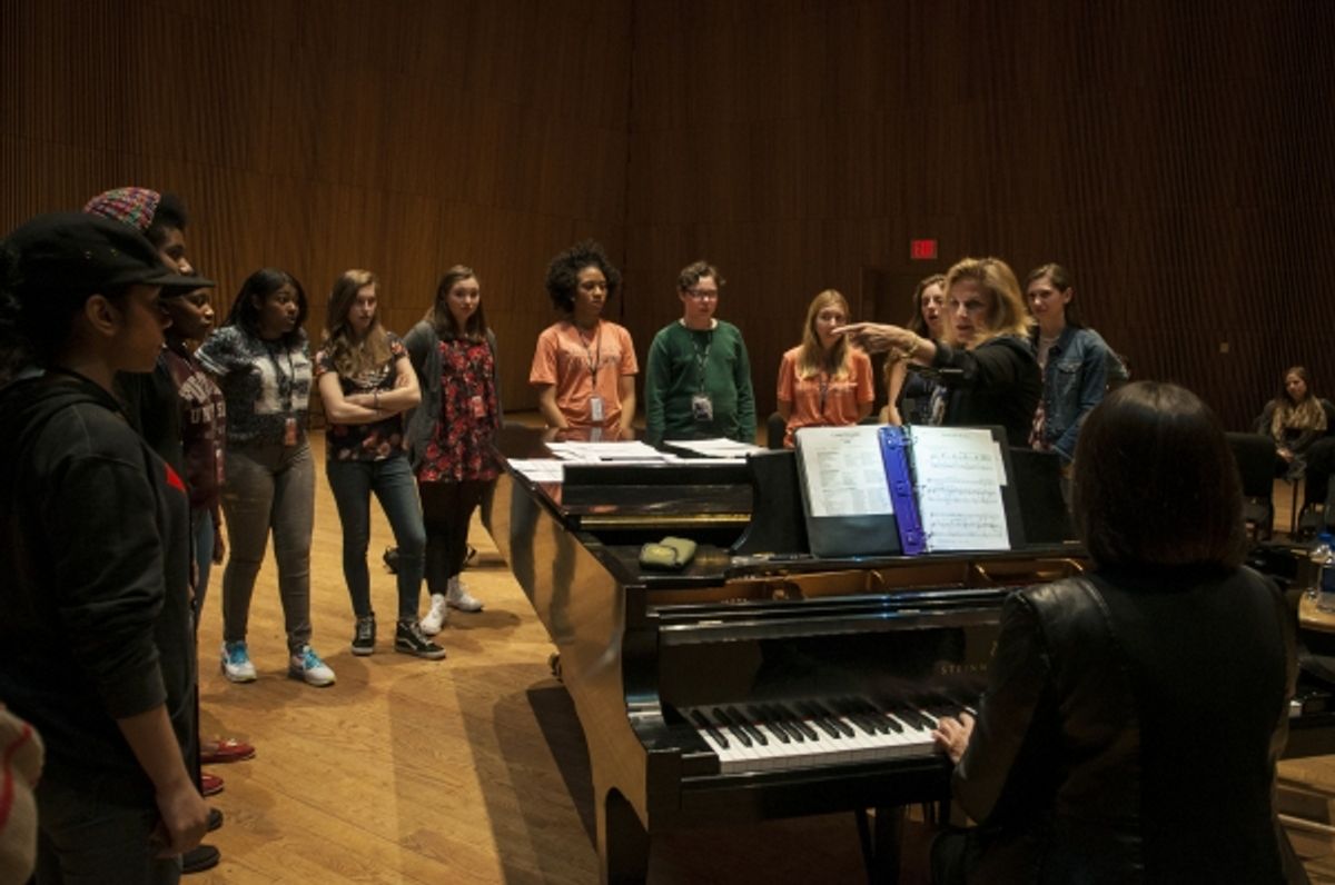 Karen Nimereala leads a master class at 