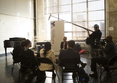 Rachael Harris leads a master class Photo