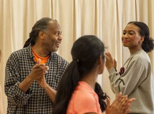Reggie Wilson and students in a master class Photo