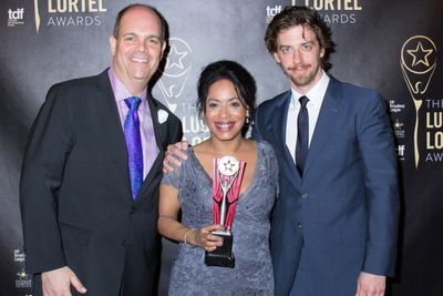 Brad Oscar, Liza Colon-Zayas, Christian Borle Photo