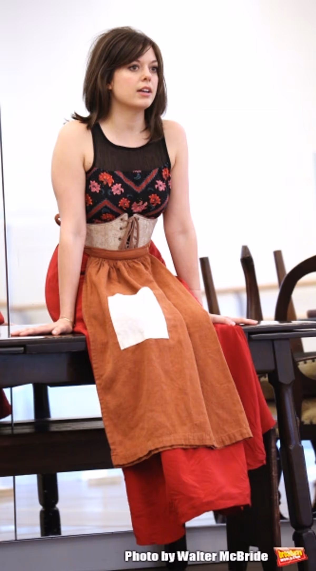 Margo Seibert at Go Inside Rehearsal with the Cast of Paper Mill Playhouse's EVER AFTER!