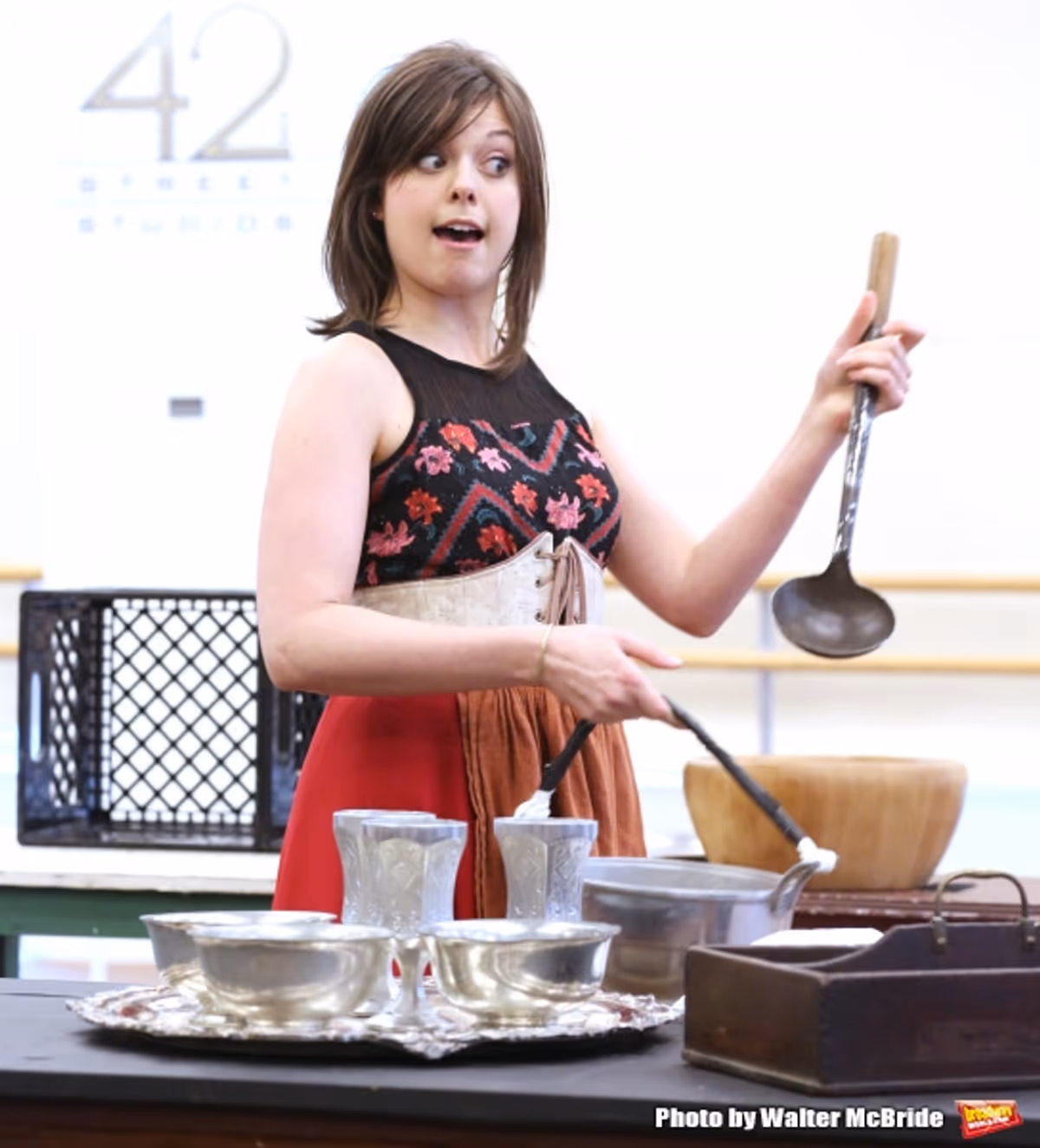Margo Seibert at Go Inside Rehearsal with the Cast of Paper Mill Playhouse's EVER AFTER!