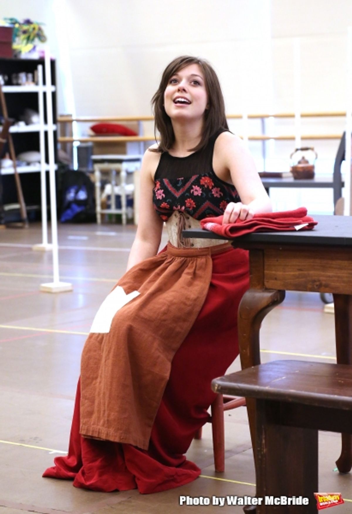 Margo Seibert at Go Inside Rehearsal with the Cast of Paper Mill Playhouse's EVER AFTER!