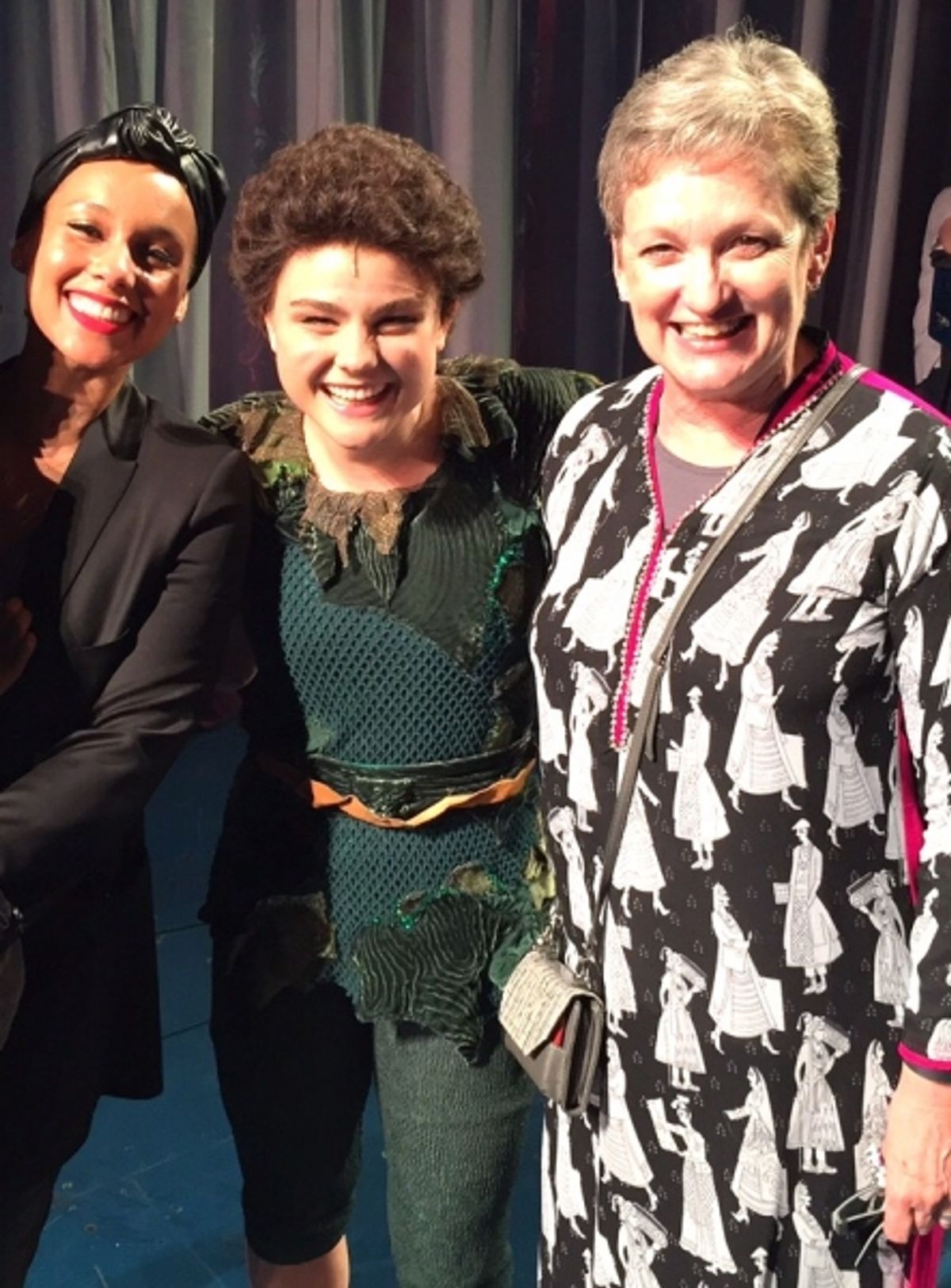 Alicia Keys with her mother and son at FINDING NEVERLAND at 