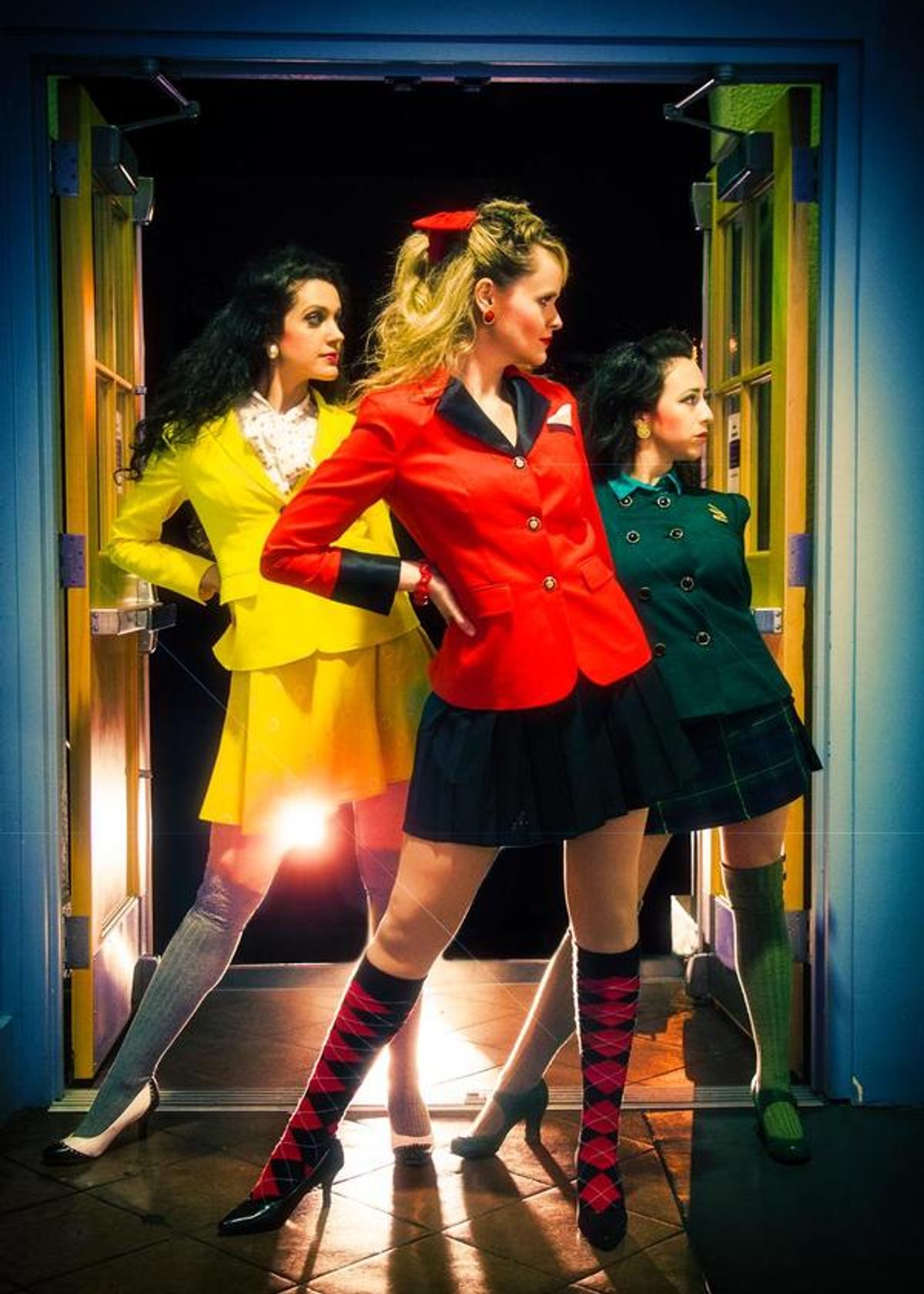 Lizzie Moss, Jocelyn Pickett and Samantha Cardenas as the Heathers at 