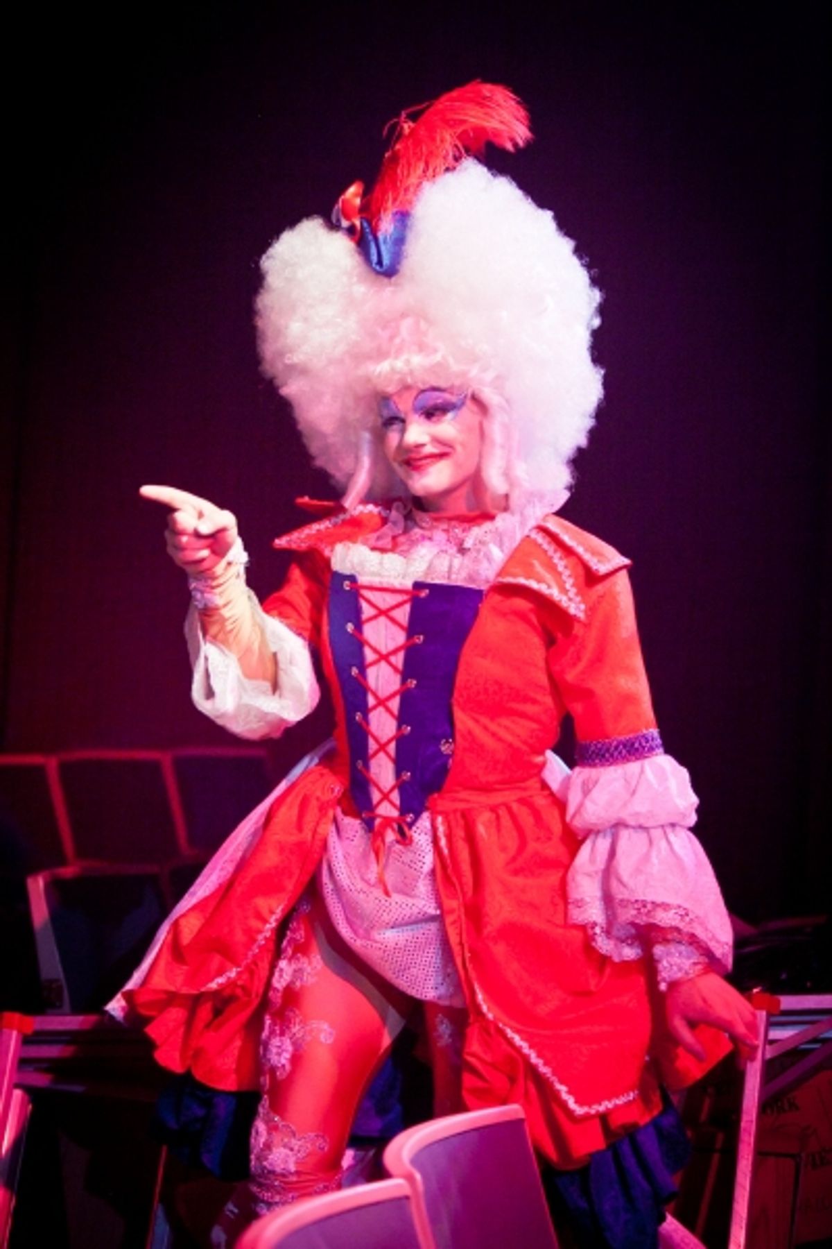 Alex Mills as his character Jerry''s Drag persona, Betty-May at 