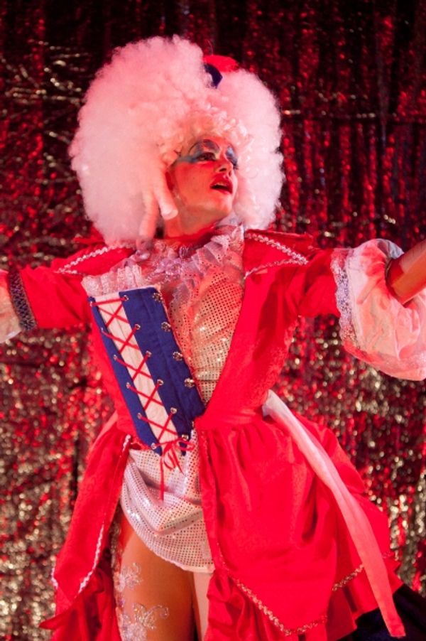 Alex Mills as his character Jerry''s Drag persona, Betty-May Photo