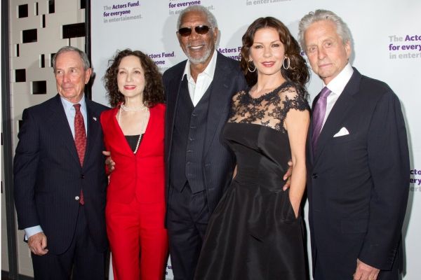 Michael Bloomberg, Bebe Neuwirth, Morgan Freeman, Catherine Zeta-Jones, Michael Dougl Photo