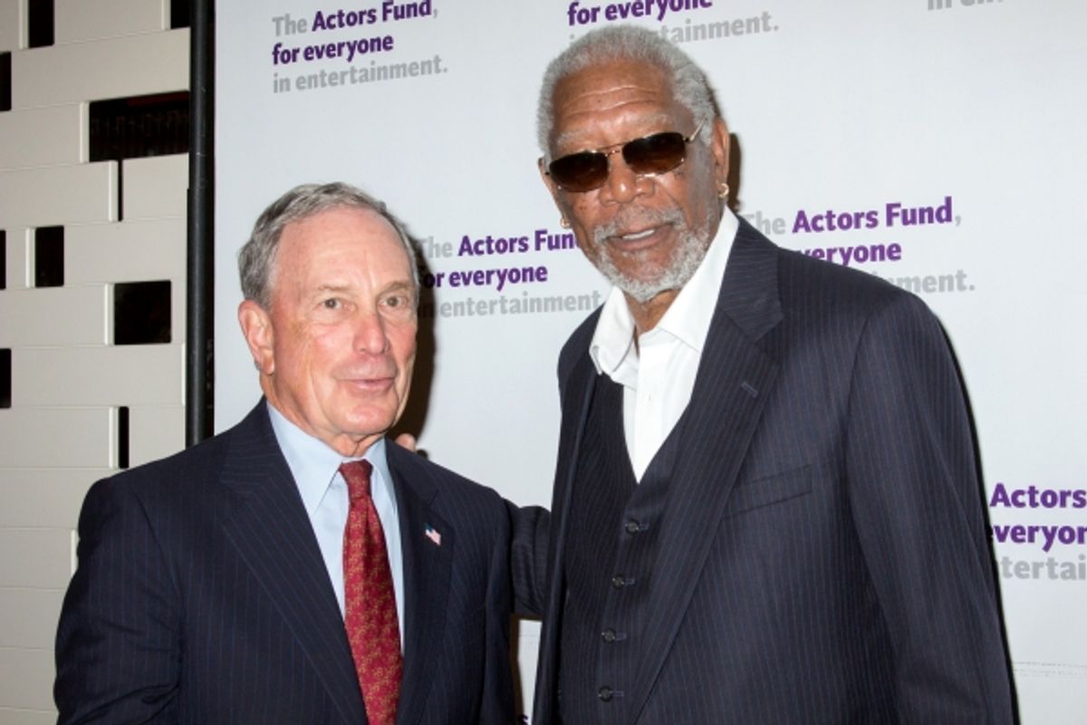 Michael Bloomberg, Morgan Freeman at 