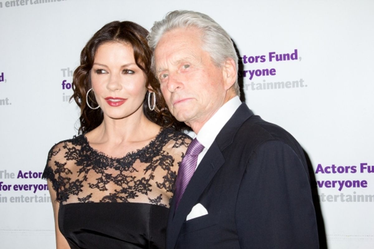 Catherine Zeta-Jones, Michael Douglas at 