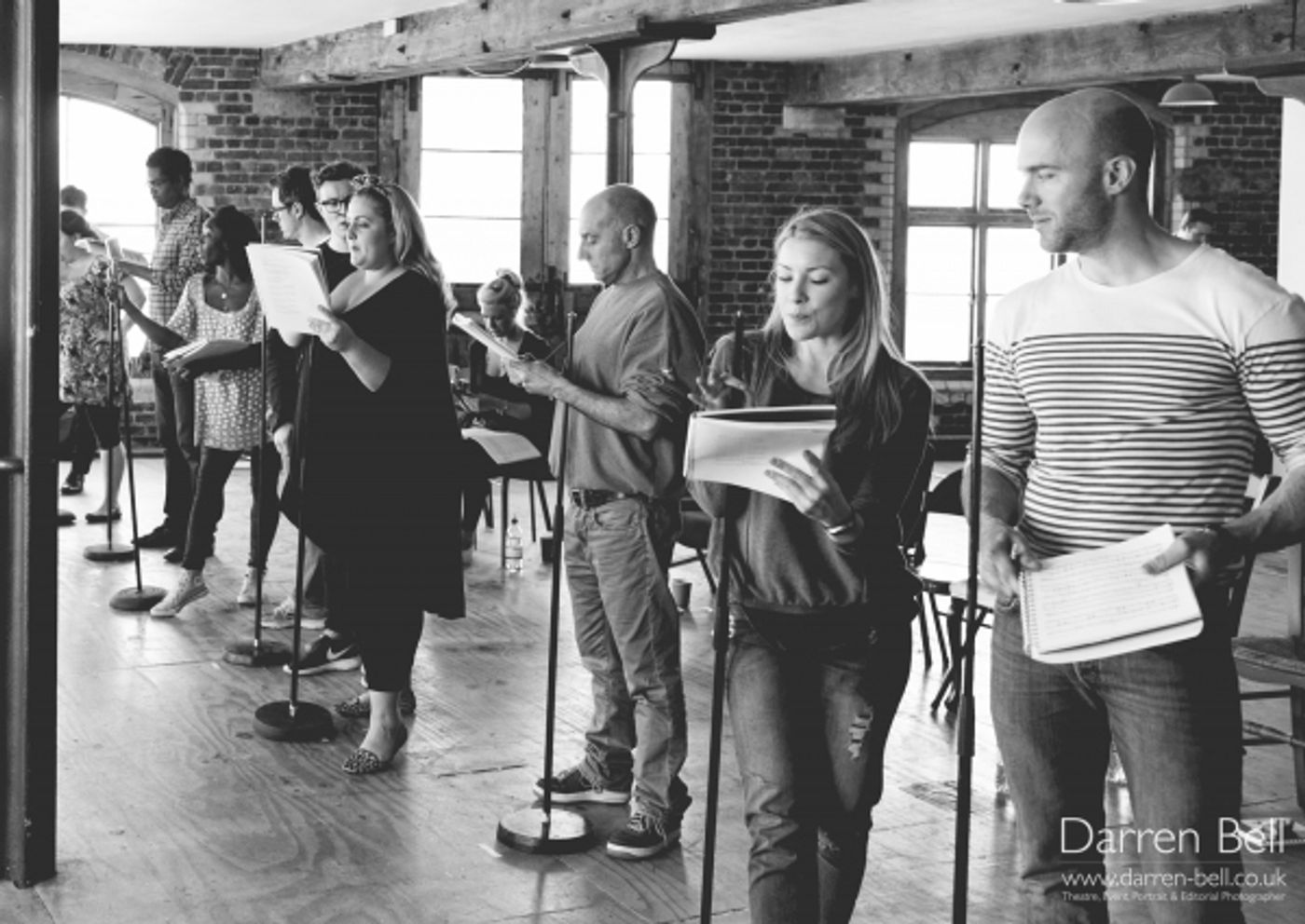 Exclusive Photos: Jonathan Groff and Company Rehearse for 'HOW TO SUCCEED...' in London!  Image