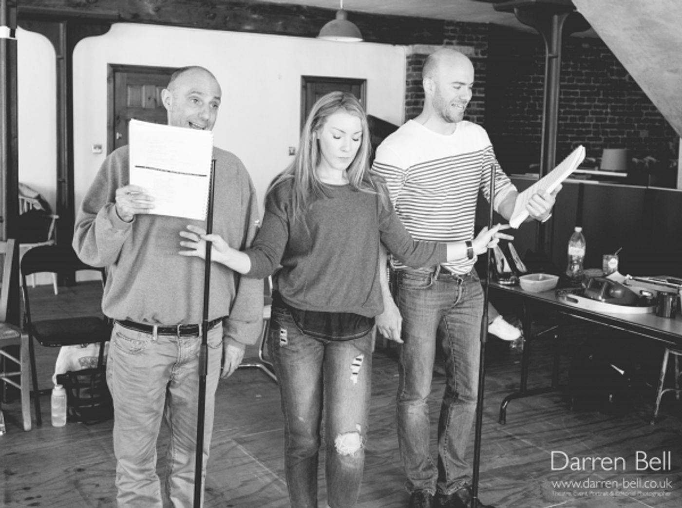 Exclusive Photos: Jonathan Groff and Company Rehearse for 'HOW TO SUCCEED...' in London!  Image