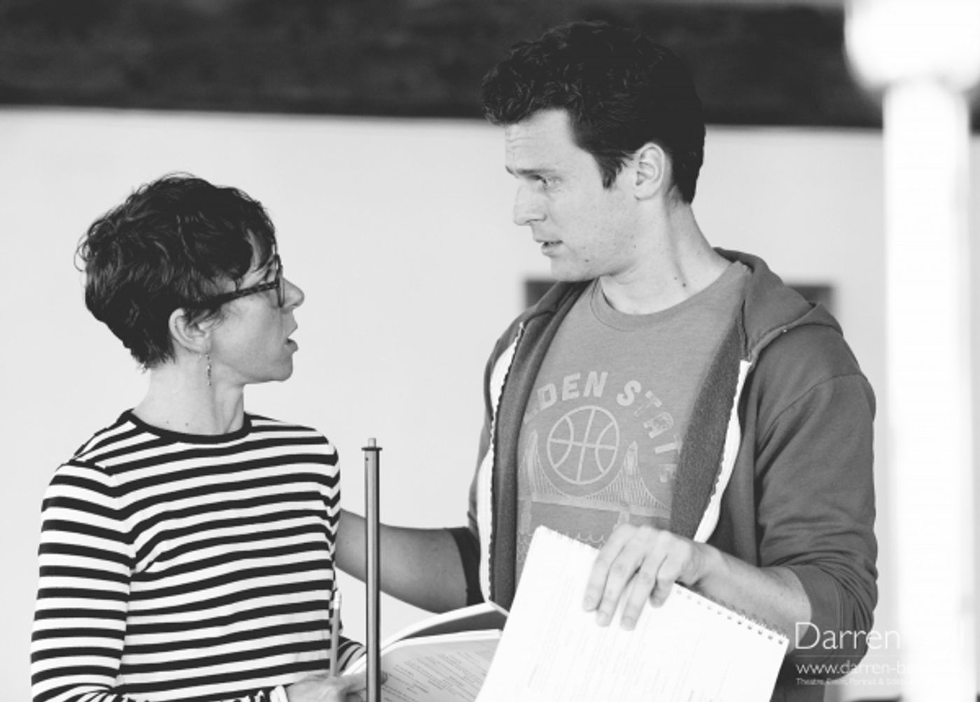 Exclusive Photos: Jonathan Groff and Company Rehearse for 'HOW TO SUCCEED...' in London!  Image
