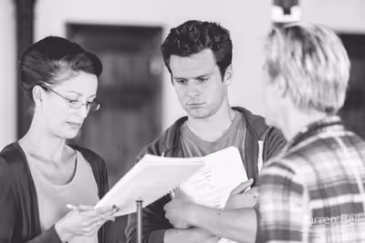 Jonathan Groff and Company Photo