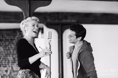Hannah Waddingham and Jonathan Groff Photo
