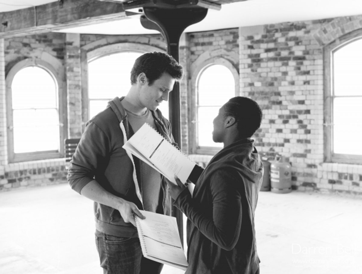 Jonathan Groff and Cynthia Erivo at 