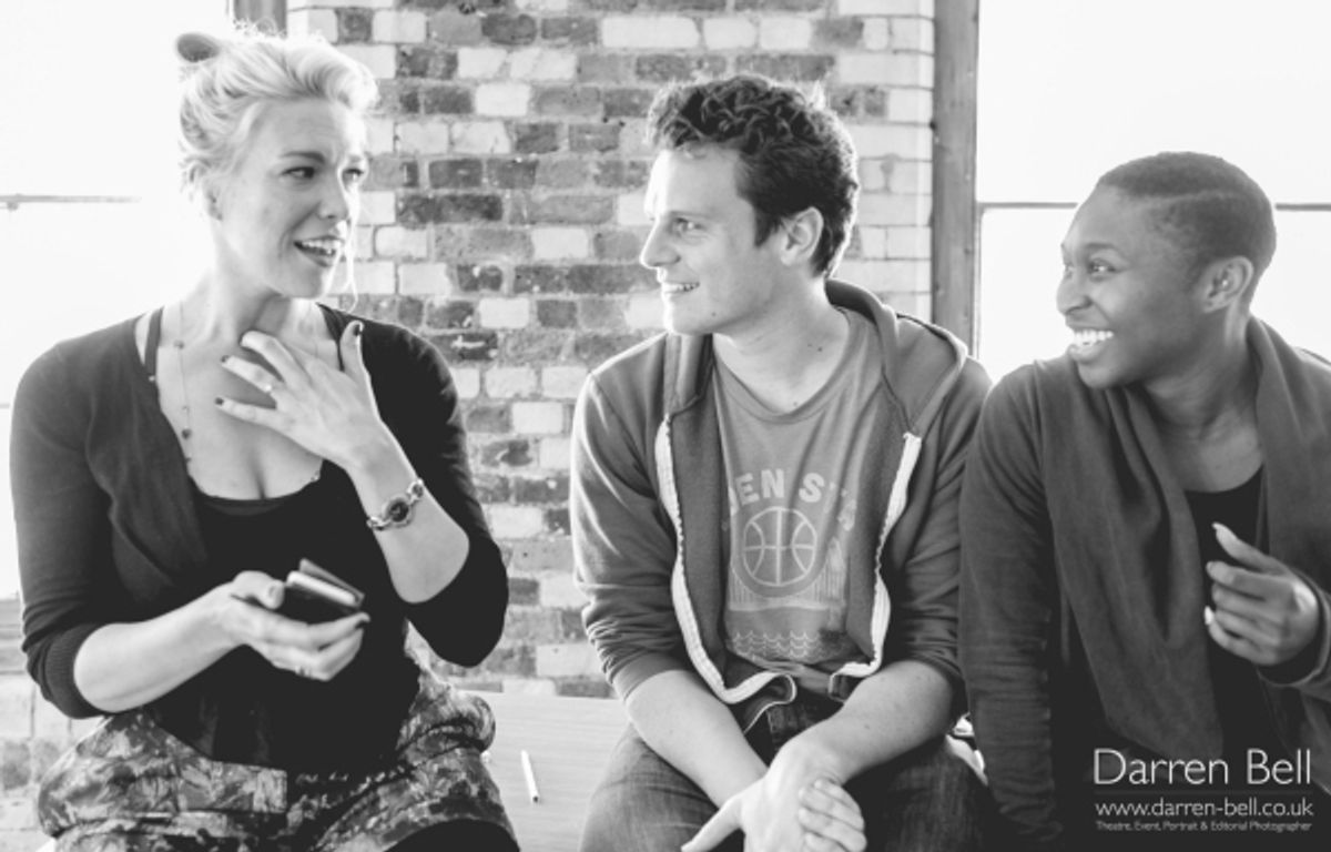 Hannah Waddingham, Jonathan Groff and Cynthia Erivo at 