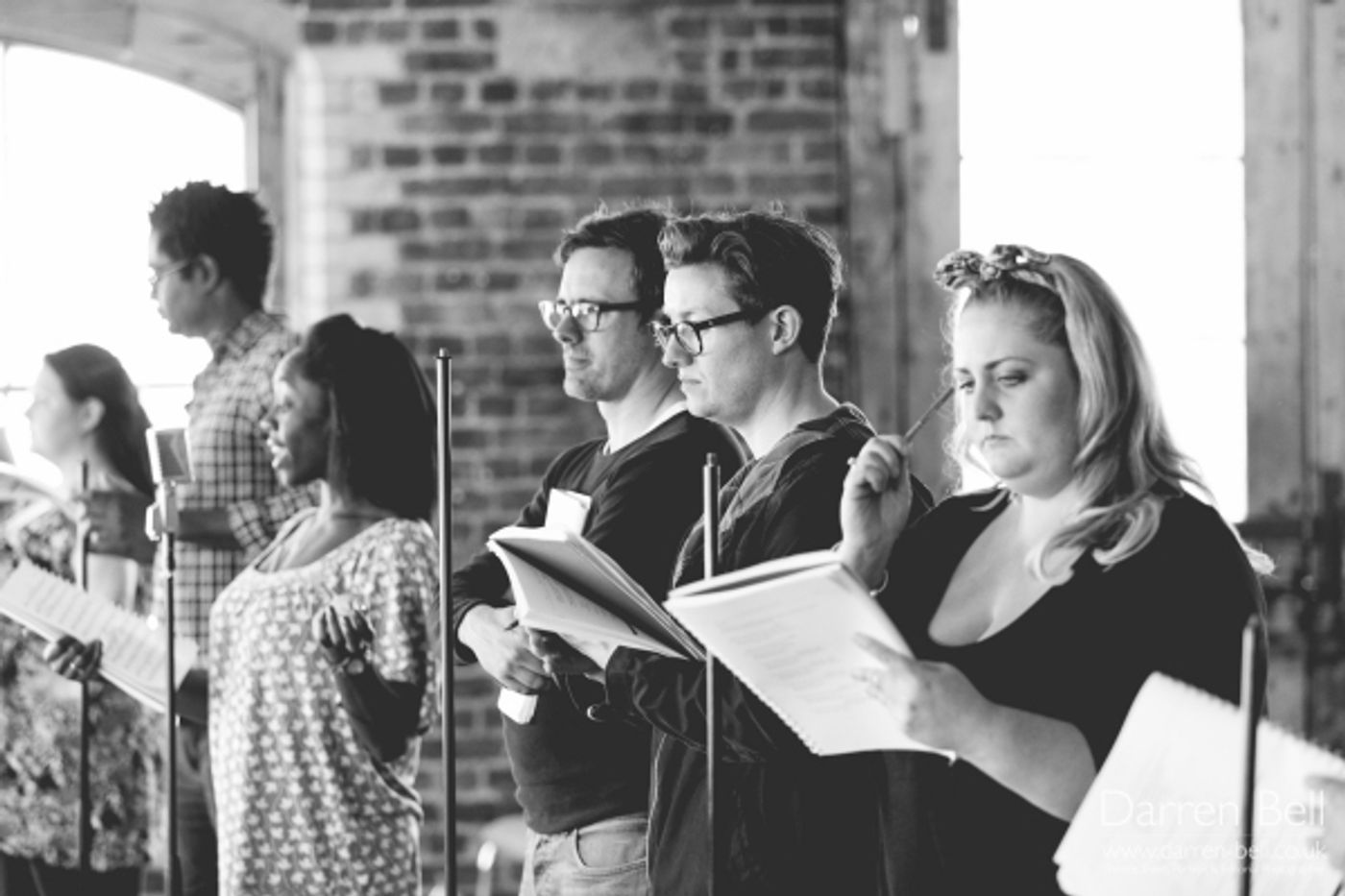 Exclusive Photos: Jonathan Groff and Company Rehearse for 'HOW TO SUCCEED...' in London!  Image