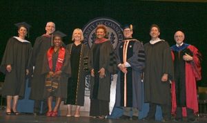 The University of Connecticut (Storrs) School of Fine Arts awarded Tony and Emmy Awar Photo