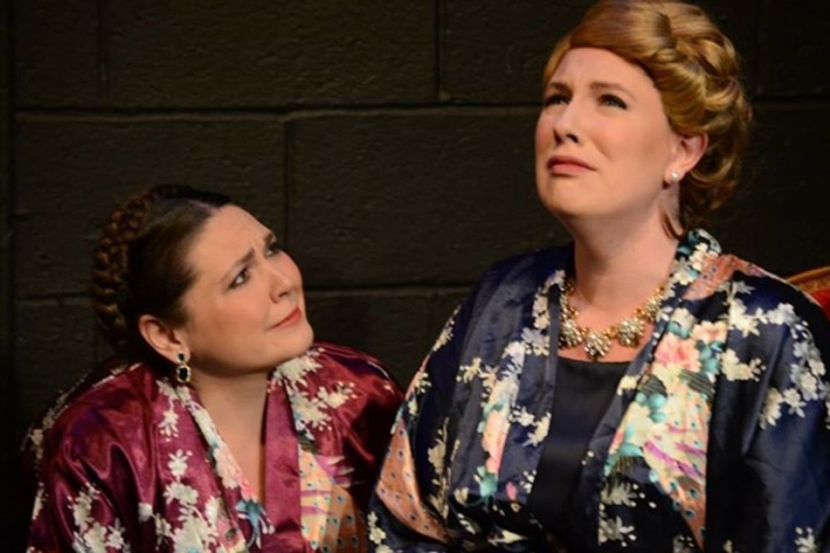 Anna Kirkland as Elisabeth Schwarzkopf and Kim Rogers as Kirsten Flagstad at 