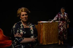 Anna Kirkland as Elisabeth Schwarzkopf with Kim Rogers as Kirsten Flagstad @ BroadwayWorld Anna Kirkland as Elisabeth Schwarzkopf with Kim Rogers as Kirsten Flagstad Photo