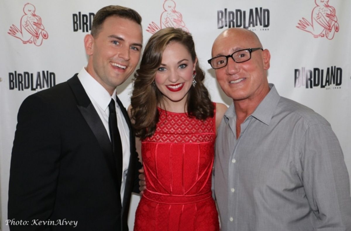 Daniel Reichard, Laura Osnes and Gianni Valenti at 