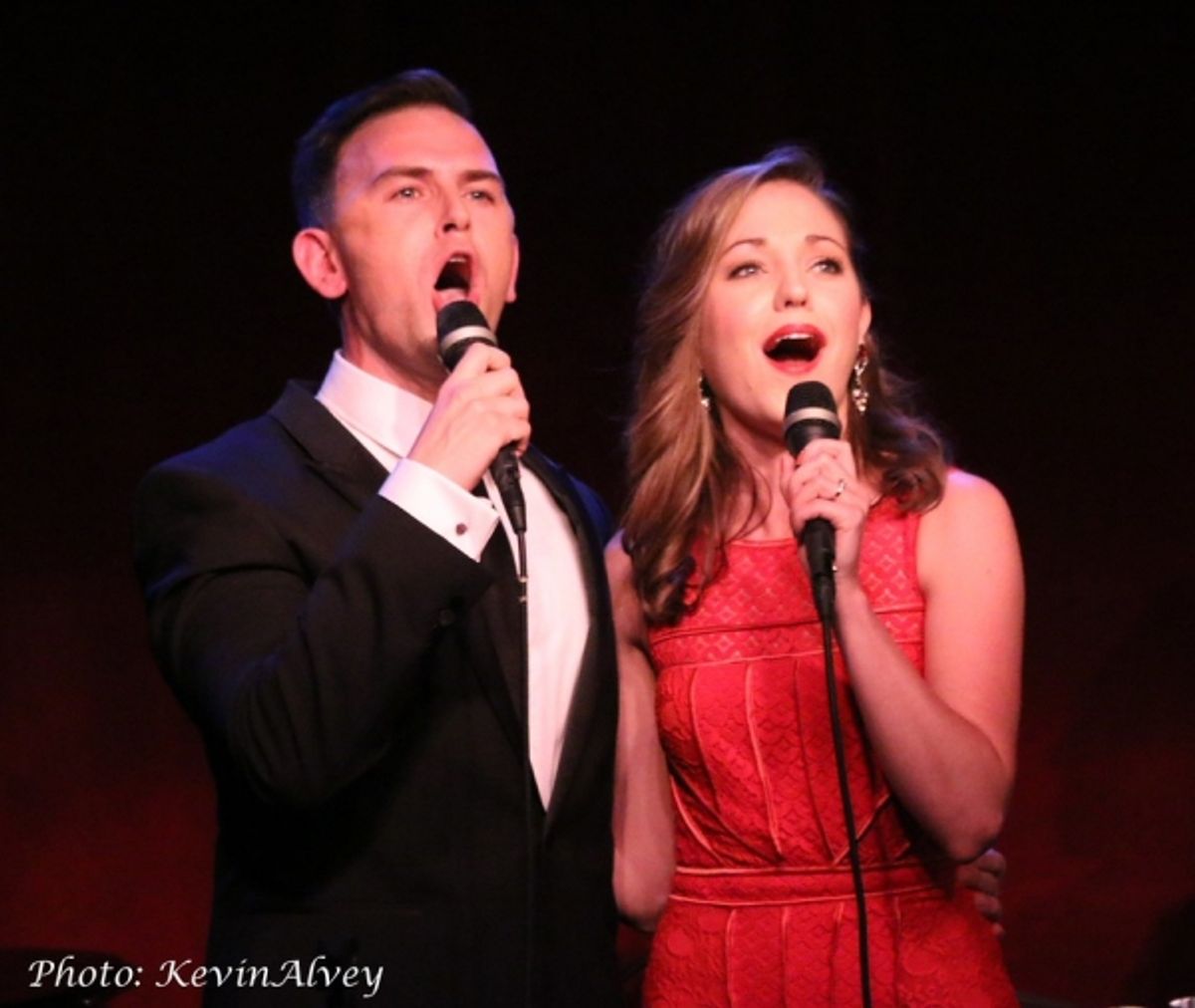 Daniel Reichard and Laura Osnes at 
