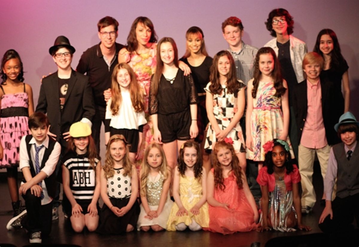 Cast of Songs4Sloan with Ellyn Marie Marsh (Director) and Drew Wutke (Musical Director) at 