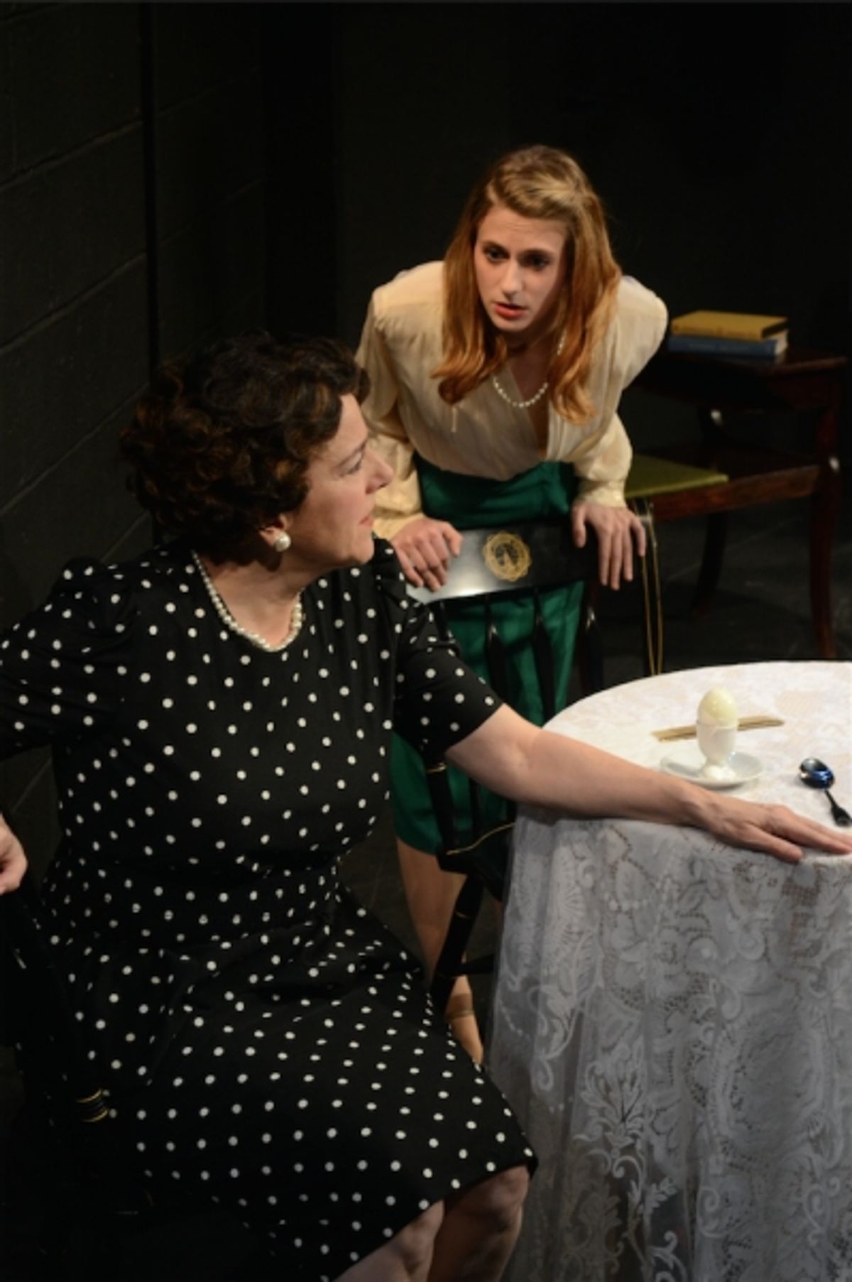 Rachel Adams as Eunice Kennedy with Dorothy Weems as Rose Kennedy at 