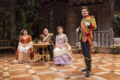 (from left) Marsha Mason as Catherine Petkoff, Conrad John Schuck as Major Paul Petko Photo