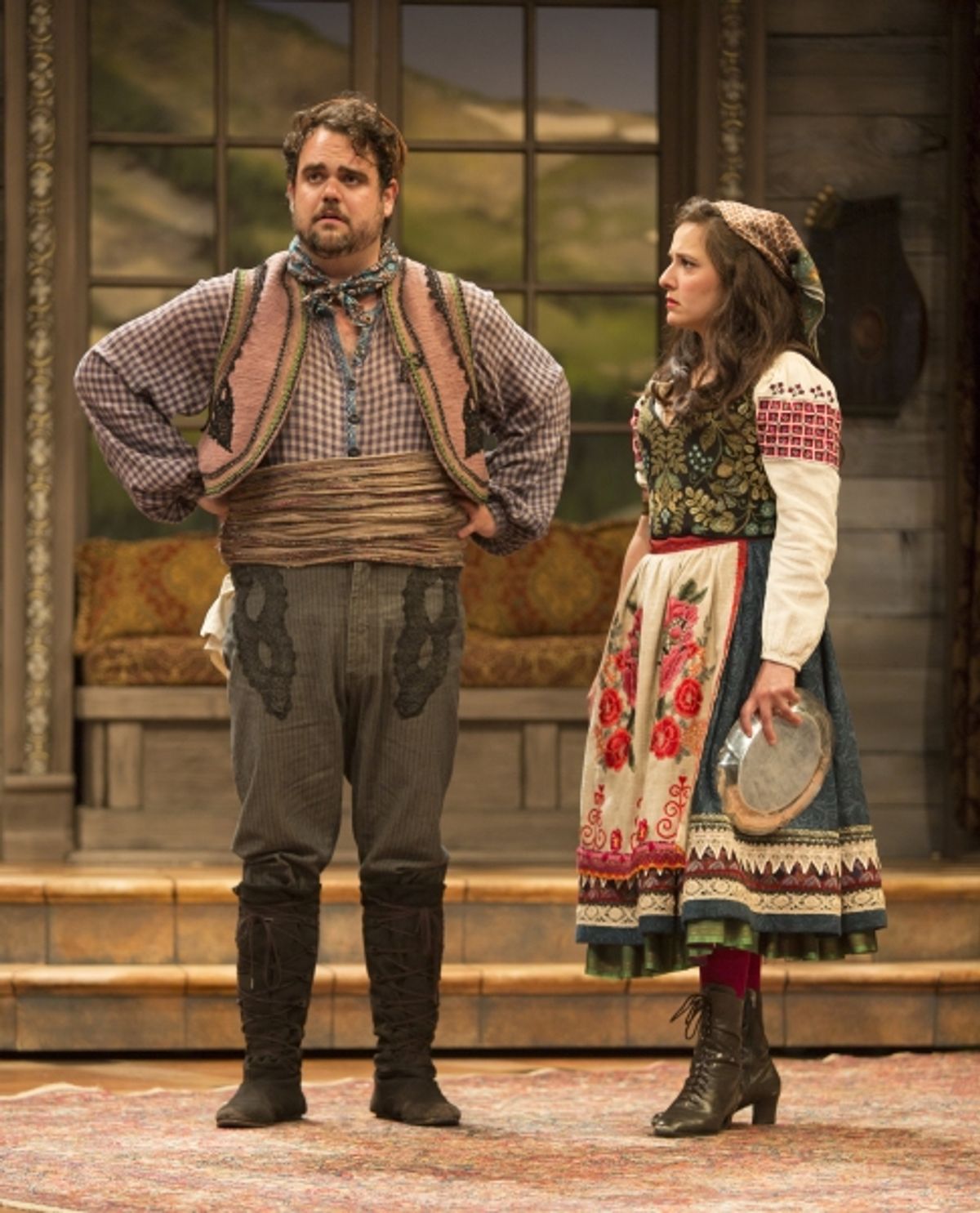 Greg Hildreth as Nicola and Sofiya Akilova as Louka at 