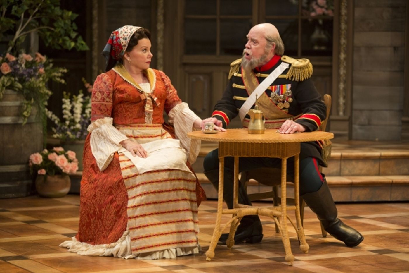 Photo Flash: First Look at Wrenn Schmidt, Enver Gjokaj, Zach Appelman, Marsha Mason and More in ARMS AND THE MAN at The Old Globe  Image