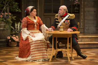 Marsha Mason as Catherine Petkoff and Conrad John Schuck as Major Paul Petkoff Photo