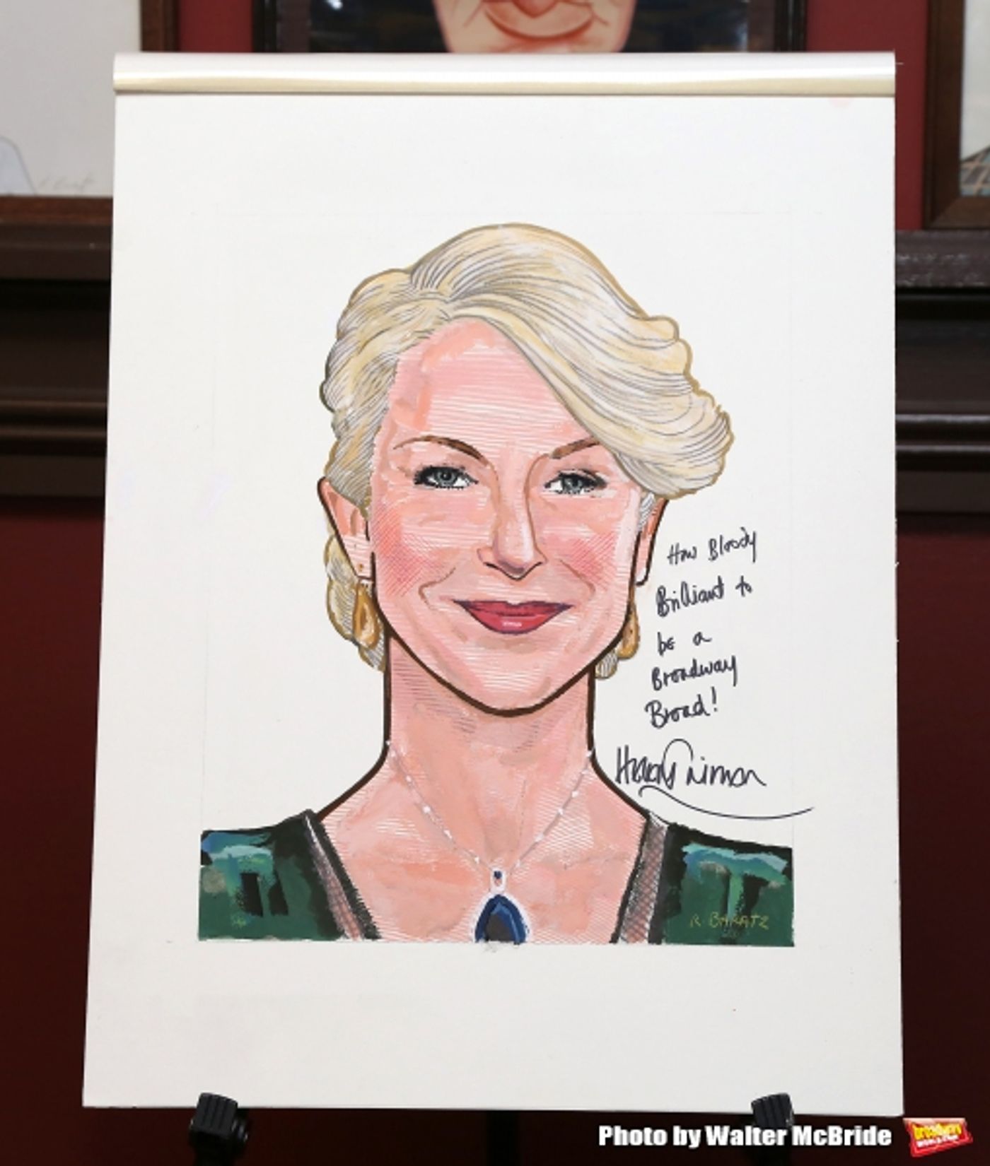 Photo Coverage: Sardi's Unveils Caricature for 2015 Tony Nominee Helen Mirren!  Image