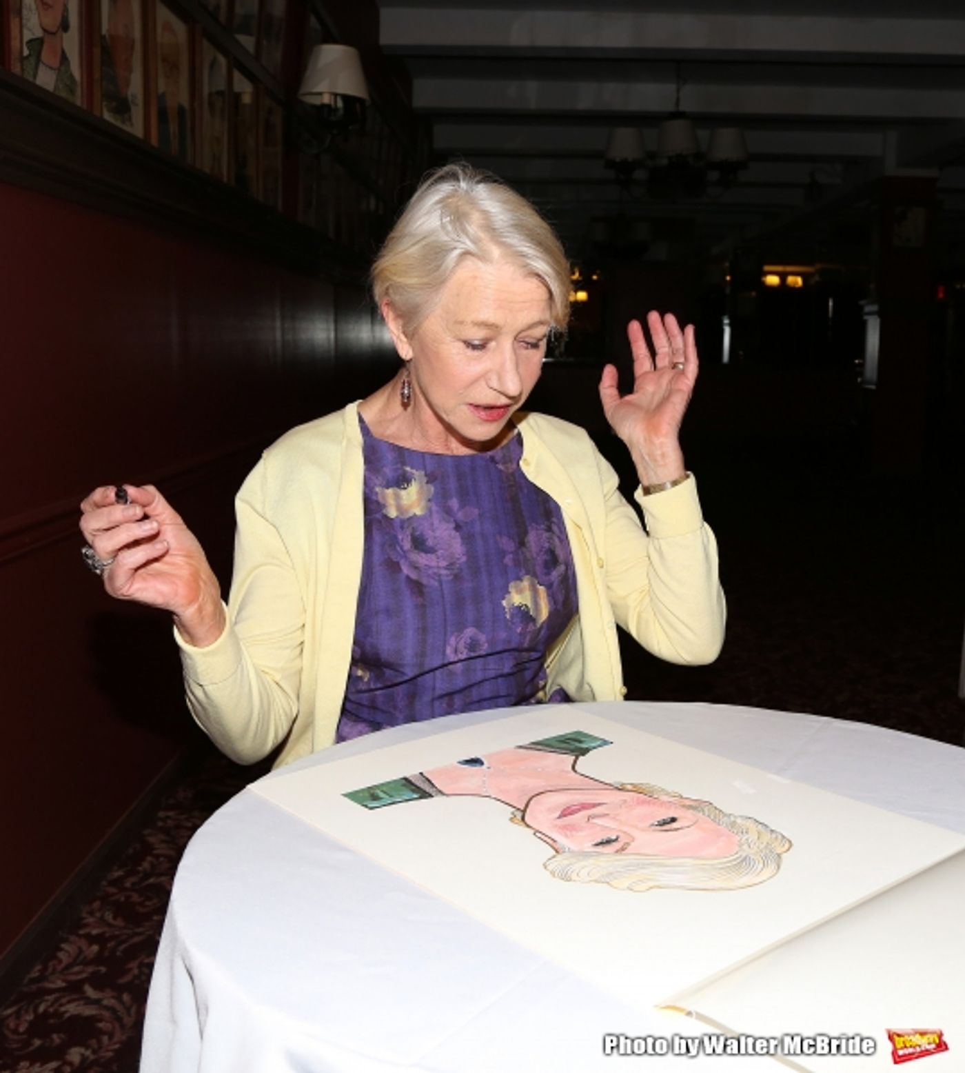 Photo Coverage: Sardi's Unveils Caricature for 2015 Tony Nominee Helen Mirren!  Image