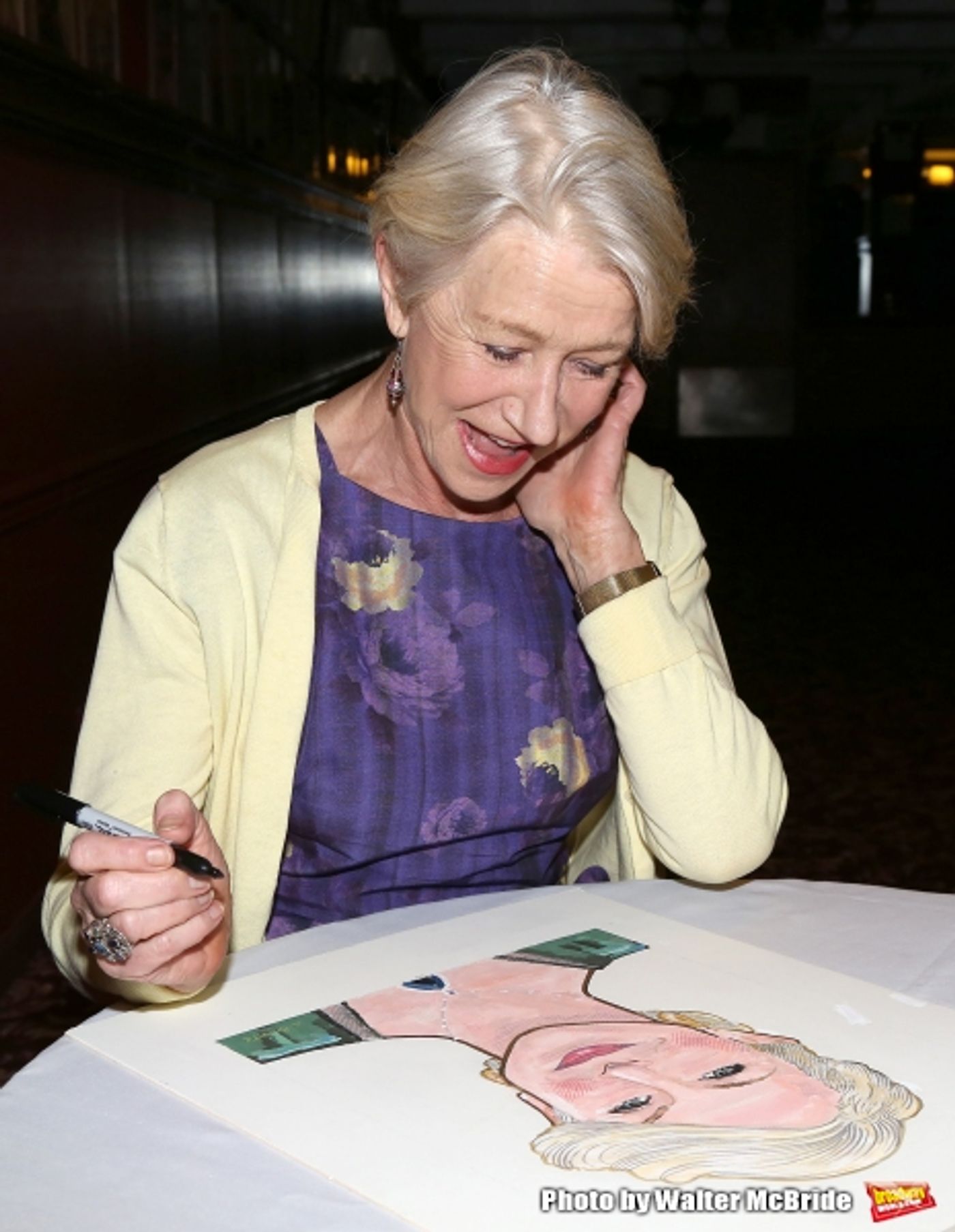Photo Coverage: Sardi's Unveils Caricature for 2015 Tony Nominee Helen Mirren!  Image