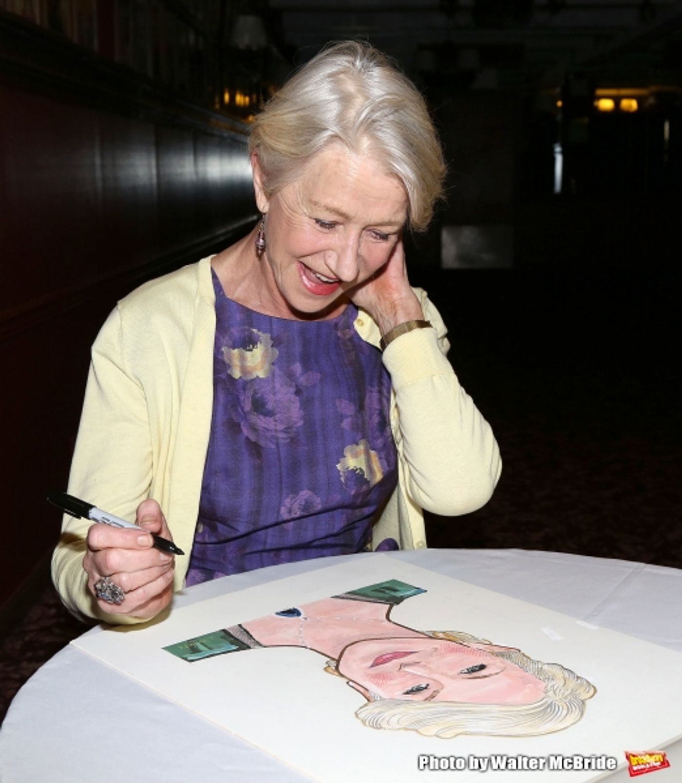 Photo Coverage: Sardi's Unveils Caricature for 2015 Tony Nominee Helen Mirren!  Image