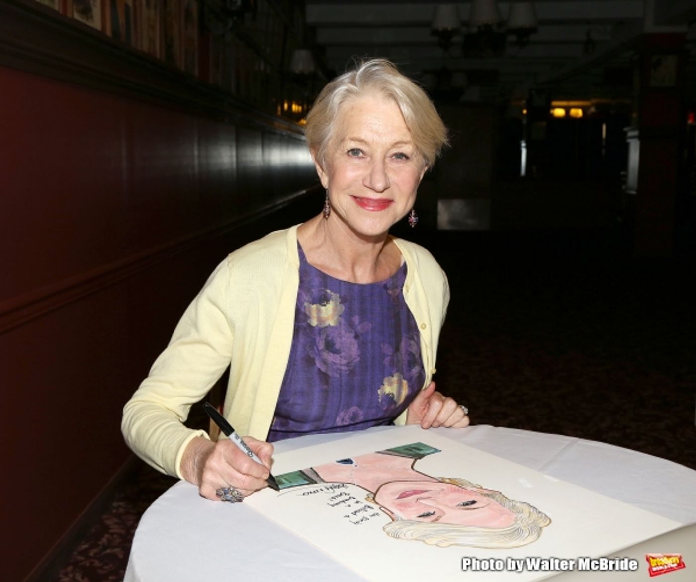 Photo Coverage: Sardi's Unveils Caricature for 2015 Tony Nominee Helen Mirren!  Image