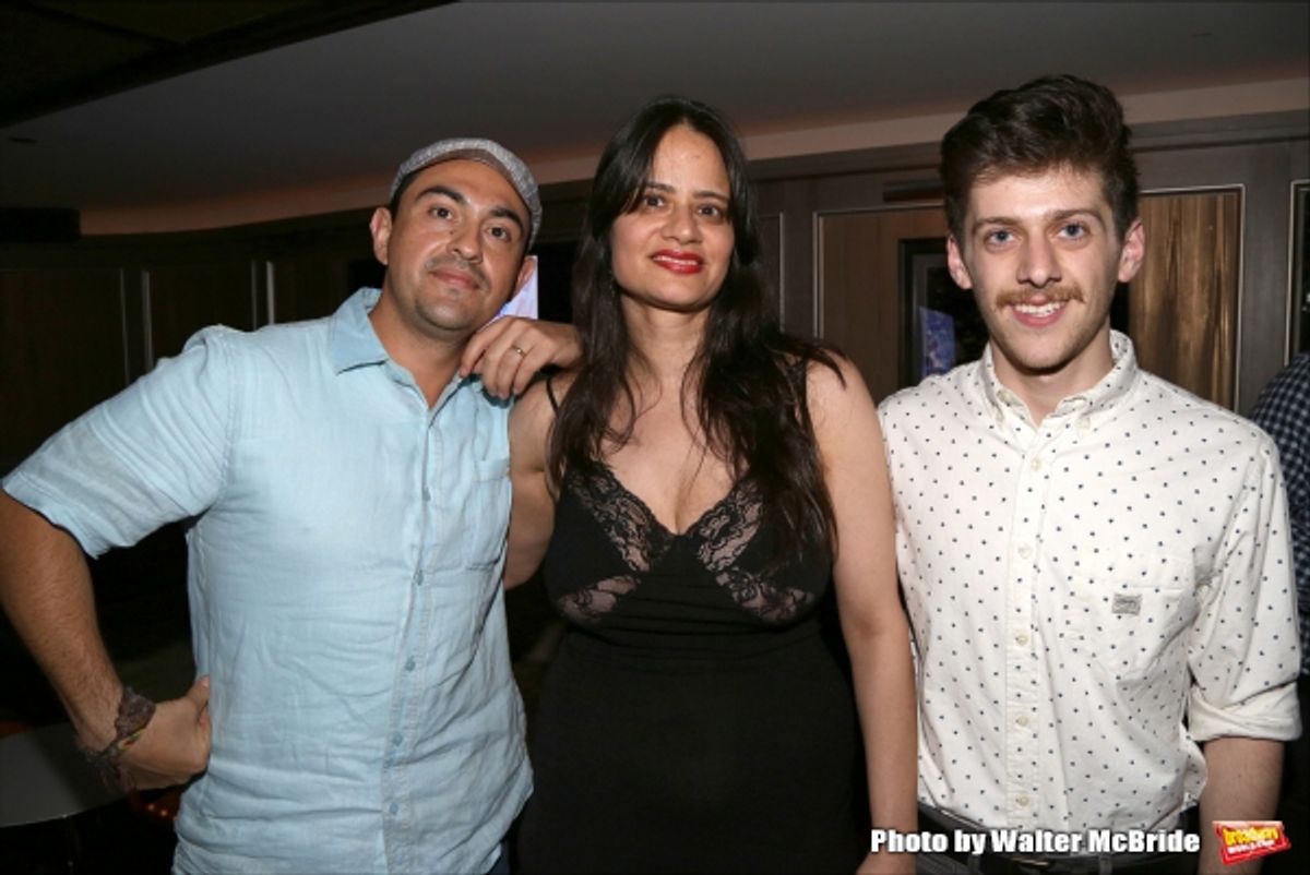 Playwrights Camilo Almonacid, Shyla Idris and Nikolai Mishler at 