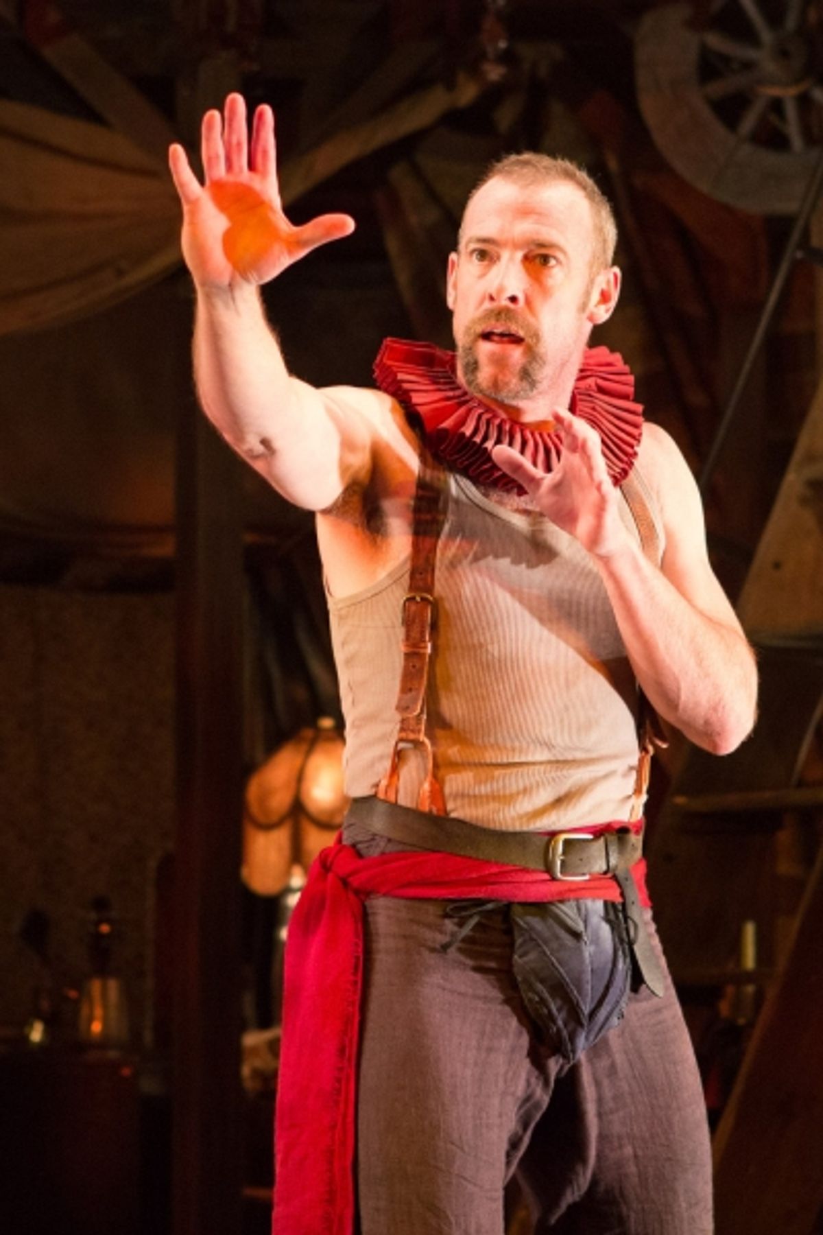 Ian Merrill Peakes leads a ragtag group of performers as The Player. at 