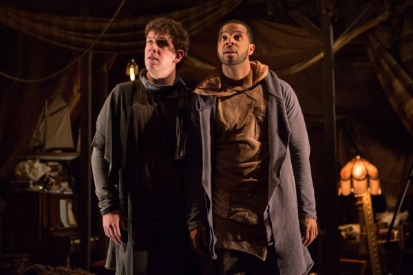 Guildenstern (Adam Wesley Brown, left) and Rosencrantz (Romell Witherspoon) contempla Photo