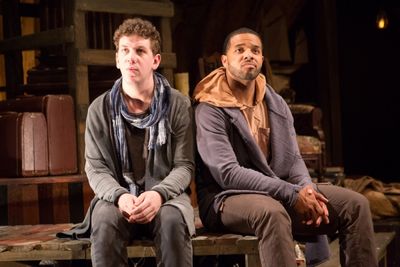 Guildenstern (Adam Wesley Brown, left) and Rosencrantz (Romell Witherspoon) try to fi Photo